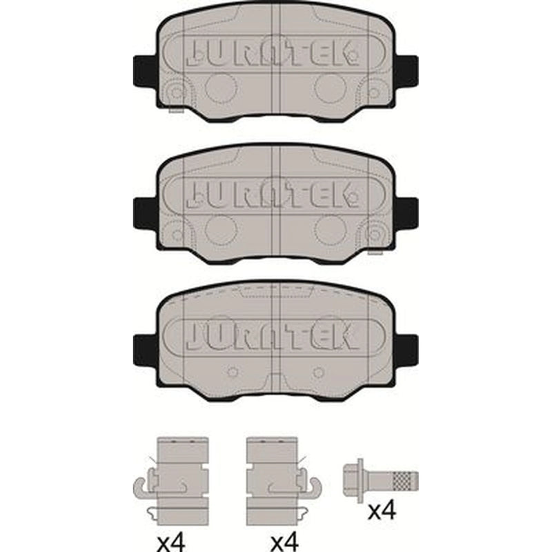 Juratek Rear Brake Pad Set JCP8255