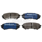 Borg & Beck 4 x Rear Brake Pad Set BBP1685