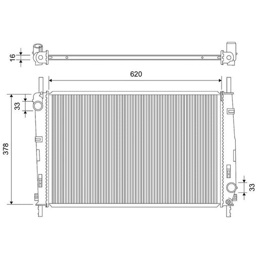 Valeo Engine Radiator 701536