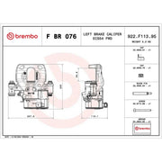 Brembo Brake Caliper Assembly FBR076