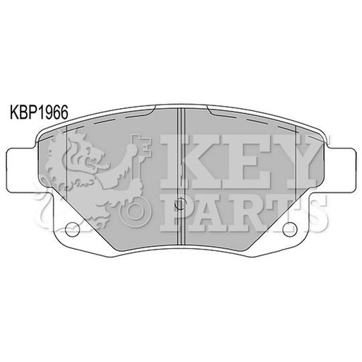 Key Parts 4 x Rear Brake Pad Set KBP1966