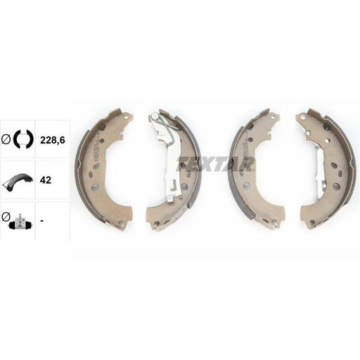 Textar Brake Shoe Set Axle Kit 91067600