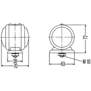 Hella End Outline Marker Side Light Right 2TJ 001 633-211