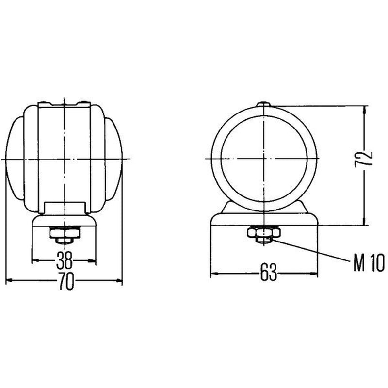 Hella End Outline Marker Side Light Right 2TJ 001 633-211
