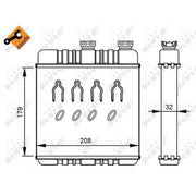 NRF Heater Matrix Core Heat Exchanger 54279