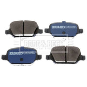 Borg & Beck 4 x Rear Brake Pad Set BBP1776