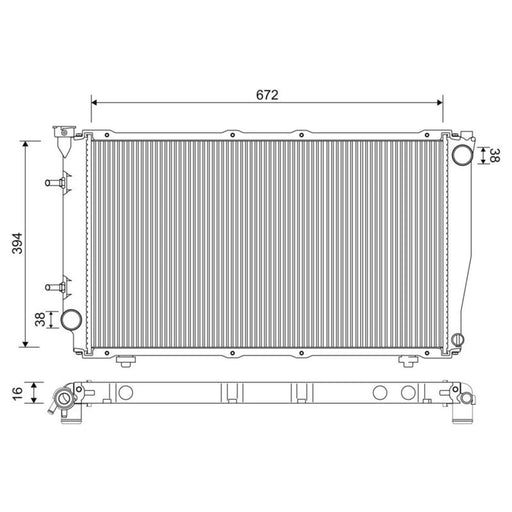 Valeo Engine Radiator 701236