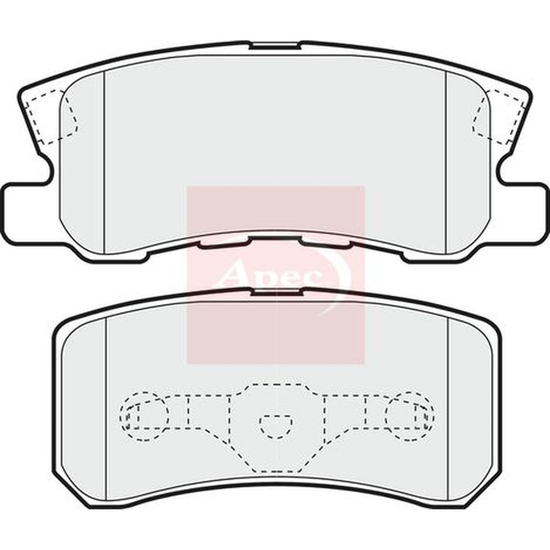 Apec Rear Brake Pad Set PAD1242