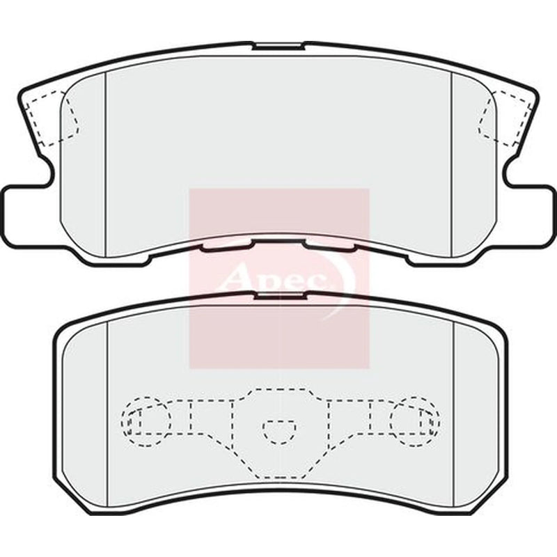 Apec Rear Brake Pad Set PAD1242