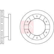 Apec 2 x Vented Brake Discs DSK2897