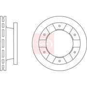 Apec 2 x Vented Brake Discs DSK2897