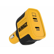 DEWALT Telecoms 2-Port PPS PD Car Charger 120W - 141 0484 DWG