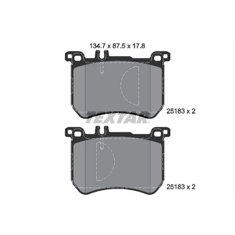 Textar Front Brake Pad Set 2518301