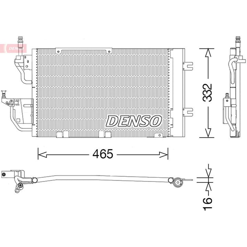 Denso Air Conditioning Condenser DCN20037