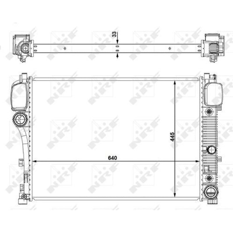 NRF Engine Radiator 53839