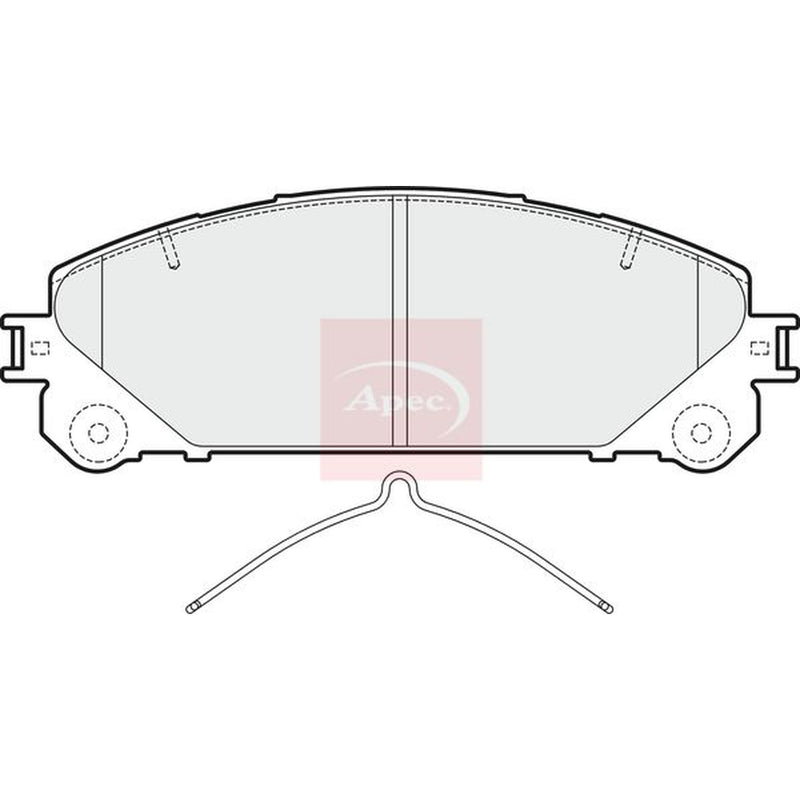 Apec Front Brake Pad Set PAD1853