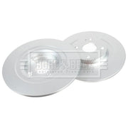 Borg & Beck 2 x Solid Rear Brake Discs BBD5515
