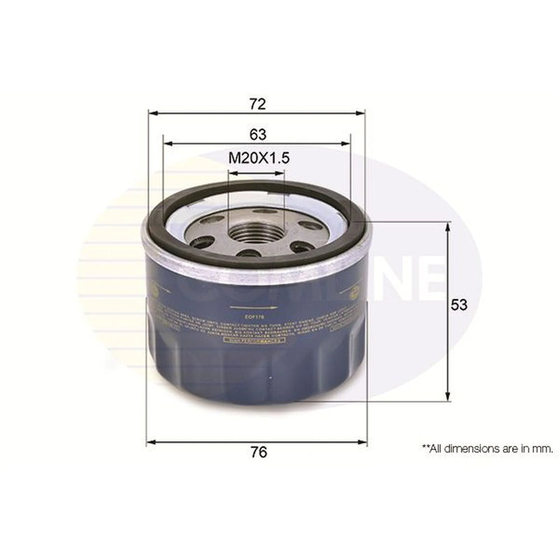 Comline Engine Oil Filter EOF176
