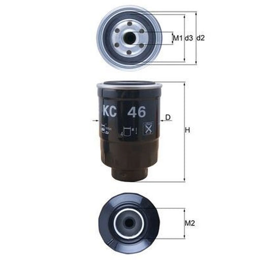 Mahle Fuel Filter Element KC 46