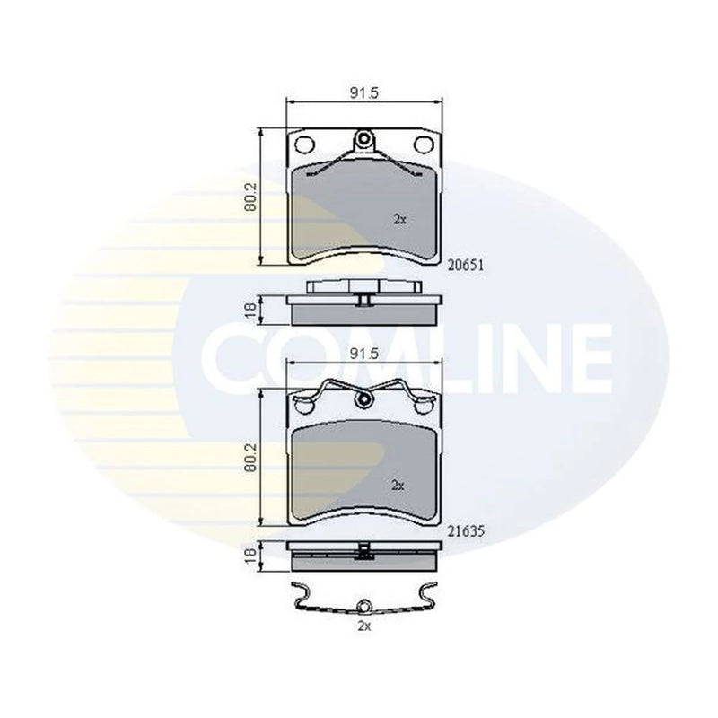 Comline Front Brake Pad Set CBP0953