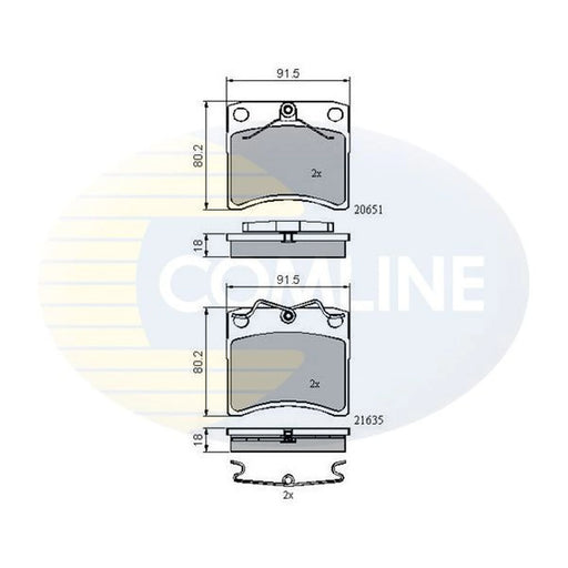 Comline Front Brake Pad Set CBP0953