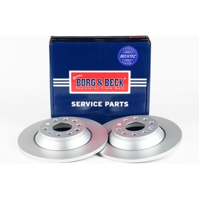 Genuine Key Parts Rear Brake Disc Pair Kbd5331 Bosch  - Town Parts