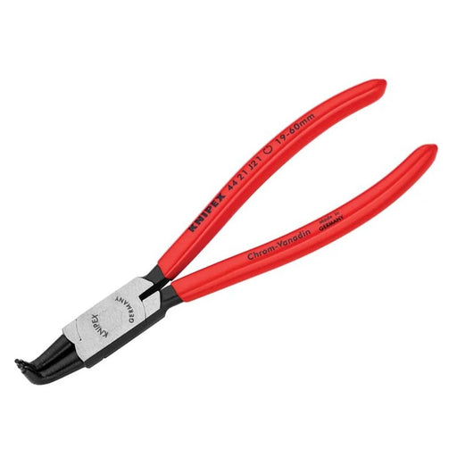 KNIPEX 44 21 J21 Circlip Pliers Internal 90° Bent Tip 19 - 60mm - 44 21 J21 SB