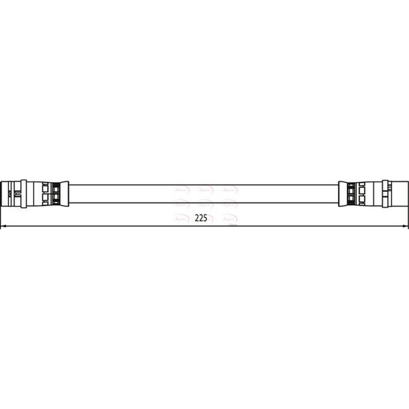 Apec Brake Hydraulic Hose Line Rear HOS3960