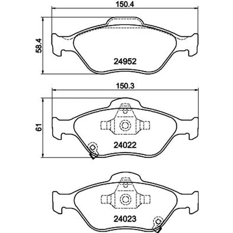 DON Front Brake Pad Set PCP1975