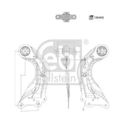 Febi Control/Trailing Arm Rear Right 186460