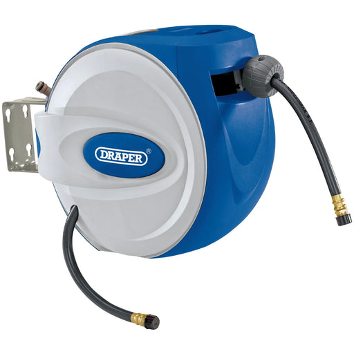 Draper Air Hose Reel 30m - 3/8" PVC Hybrid with Mounting Bracket