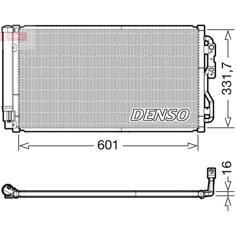 Denso Air Conditioning Condenser DCN05033