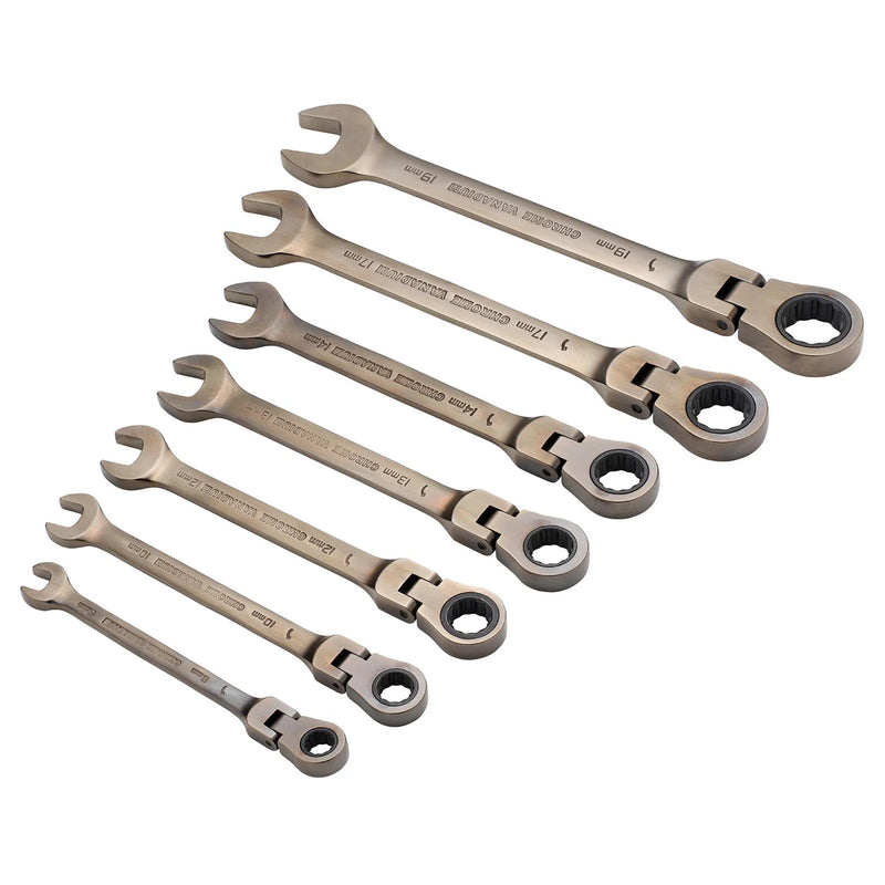 Draper Flexible Head Ratcheting Spanner Set 7 Piece