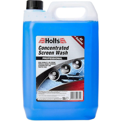 4x Holts All Seasons Windscreen Screen Wash High Power Concentrated 5 Litre 5L Holts  - Town Parts
