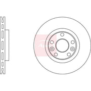 Apec 2 x Vented Front Brake Discs DSK2823