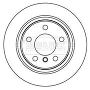 Borg & Beck 2 x Solid Rear Brake Discs BBD5265