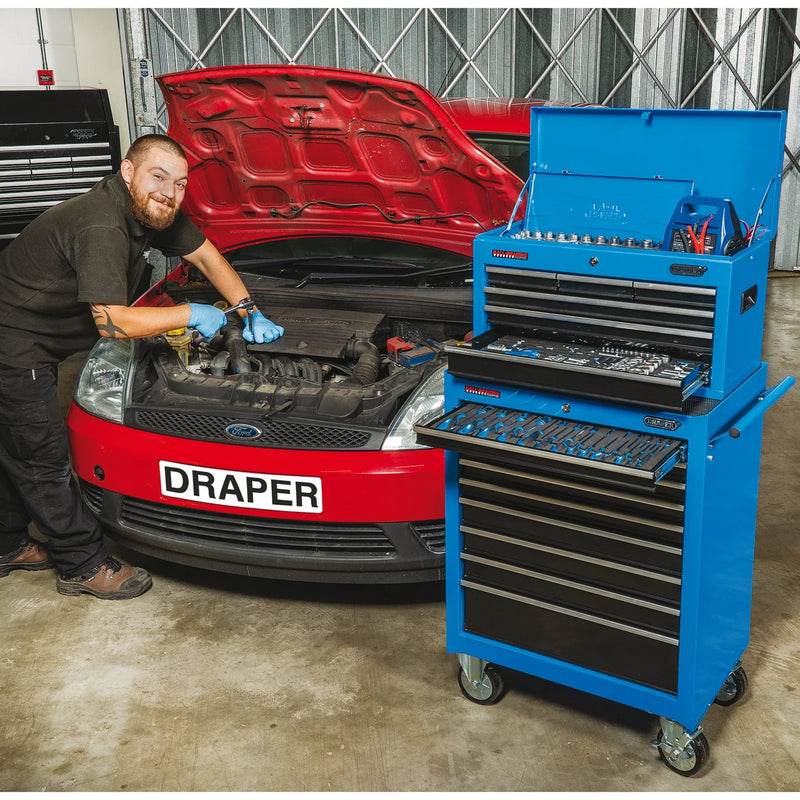 Draper Roller Tool Cabinet 9 Drawer 26" Blue
