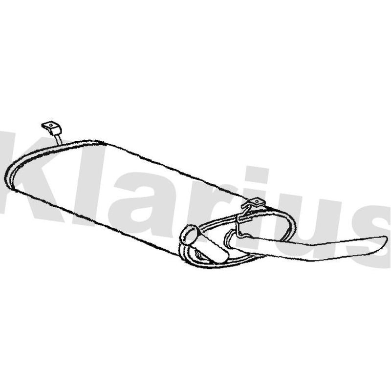 Klarius Box With Tail Pipe Rear RN824P