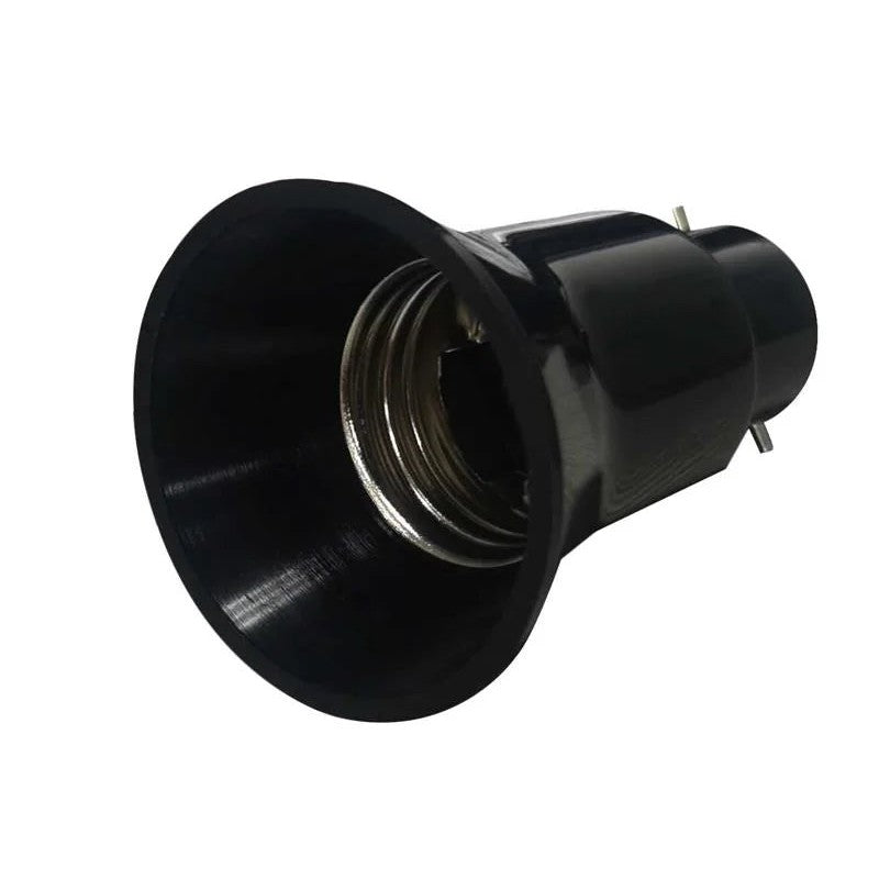 Dencon B22 to E27 Adaptor Black - 1940BNB