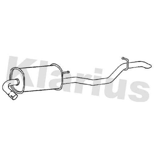 Klarius Box With Tail Pipe Rear KA195D