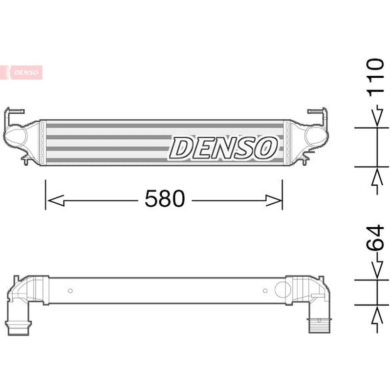 Denso Intercooler (Charge Air Cooler) DIT09118