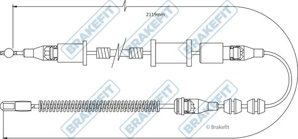 Apec Handbrake Cable Right Rear fits Vauxhall Carlton 1986-1994 1.8