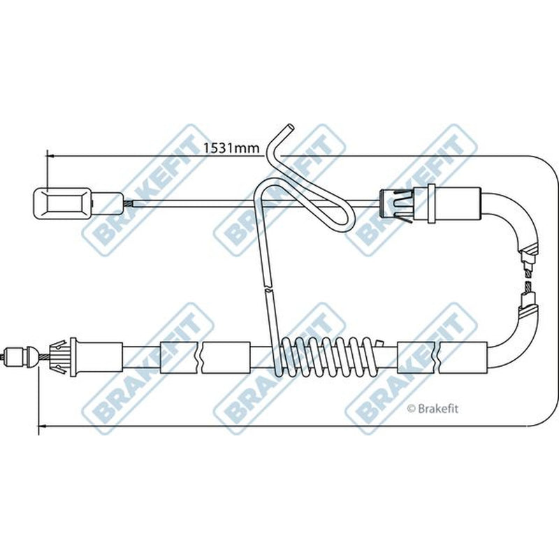 Apec Handbrake Cable Left Rear BBC3195
