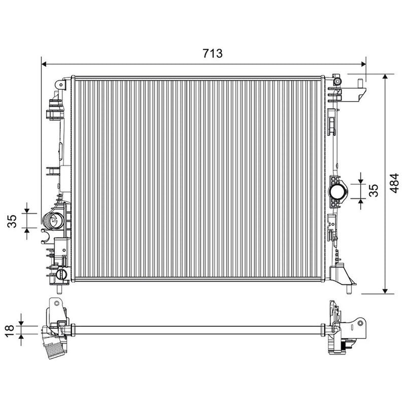 Valeo Engine Radiator 701480