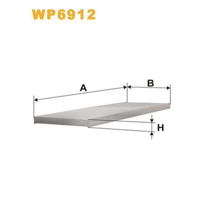 WIX Cabin Air Filter (Pollen Filter) WP6912