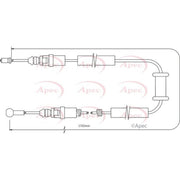 Apec Handbrake Cable Left Rear CAB1479