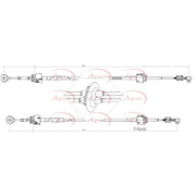 Apec Manual Transmission Cable Pull CAB7014