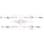 Apec Manual Transmission Cable Pull CAB7014