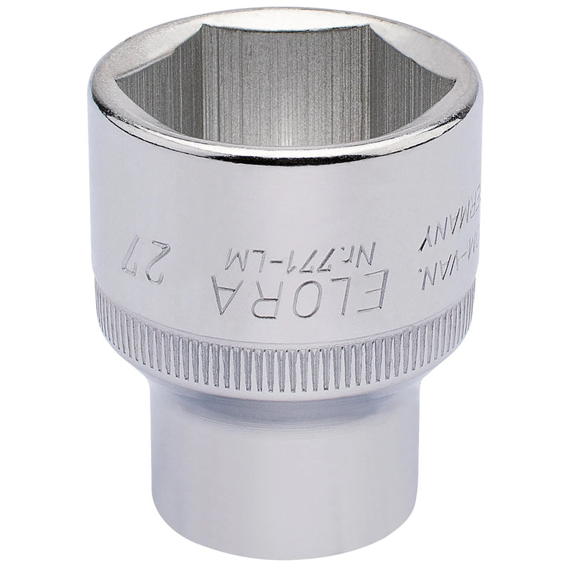 Elora Hexagon Socket, 1/2" Sq. Dr. - Multiple Length Options
