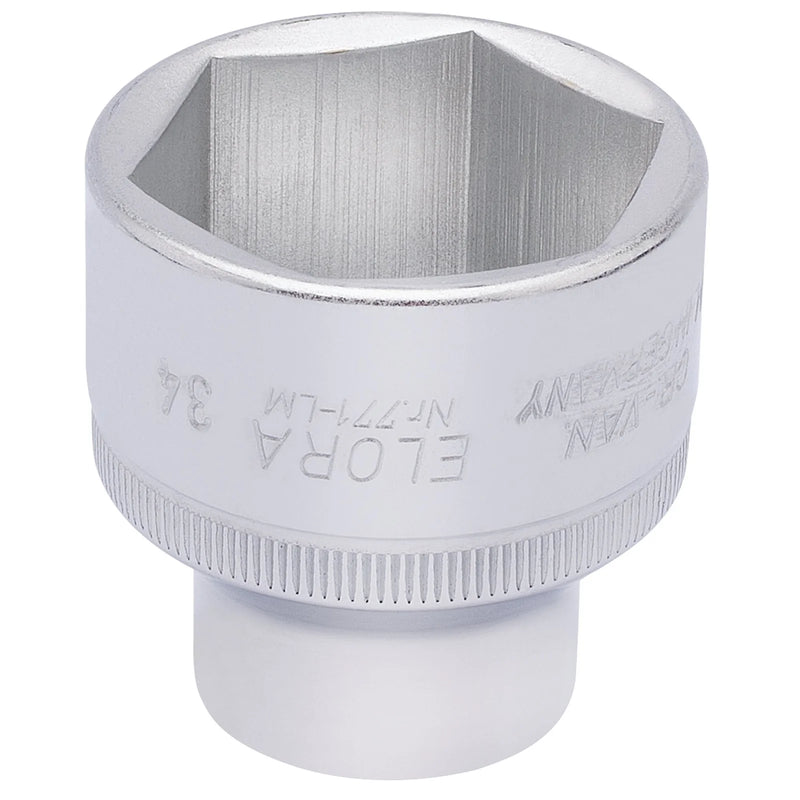 Elora Hexagon Socket, 1/2" Sq. Dr. - Multiple Length Options